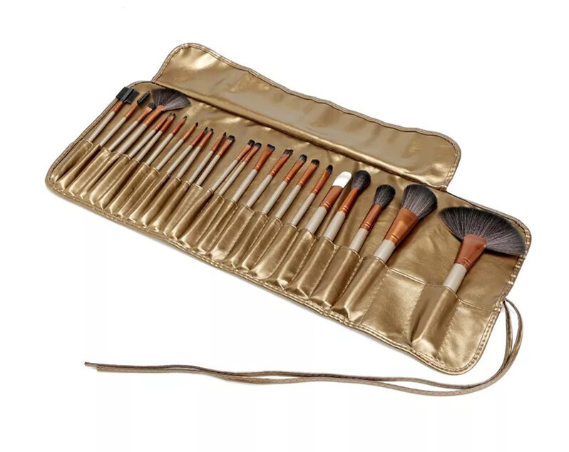 Makeup Brushes Set coffee gold Beauty