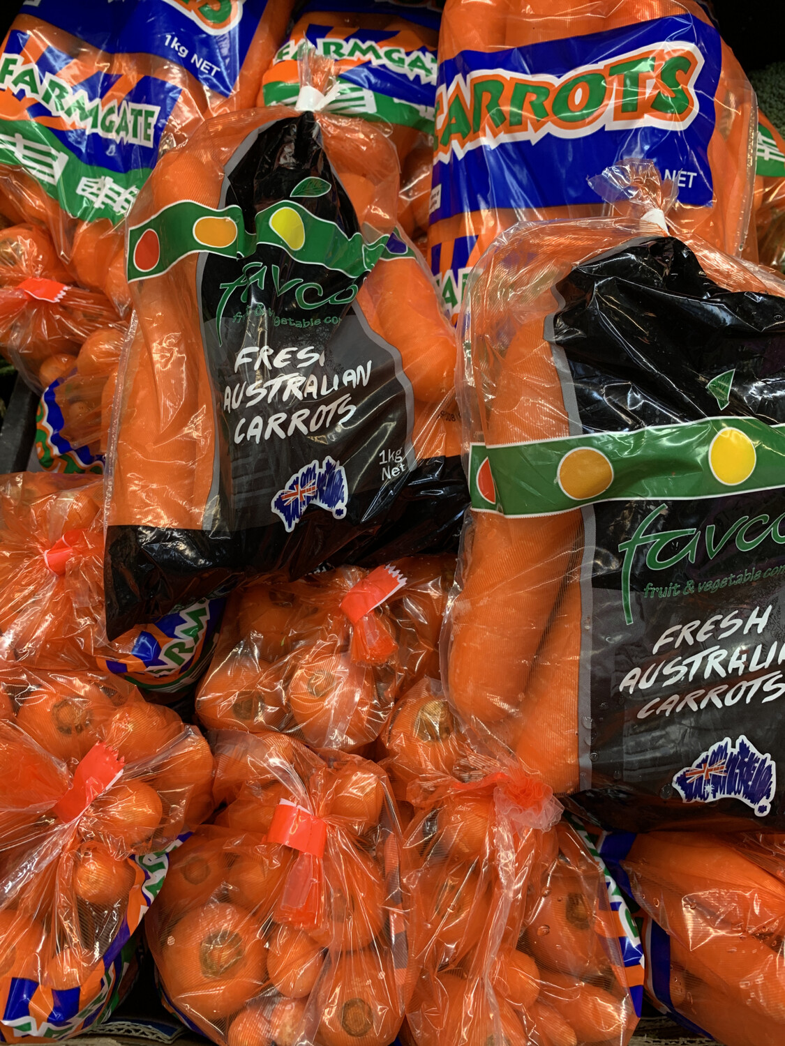 Carrots, 1kg Pre Packed Bag