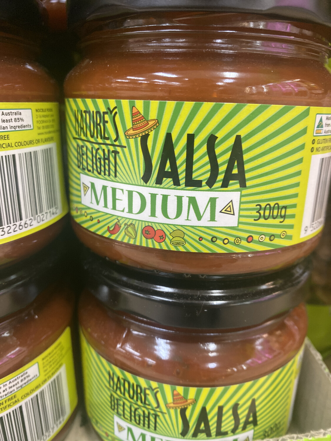 Nature&#39;s Delight Medium Salsa 300gm