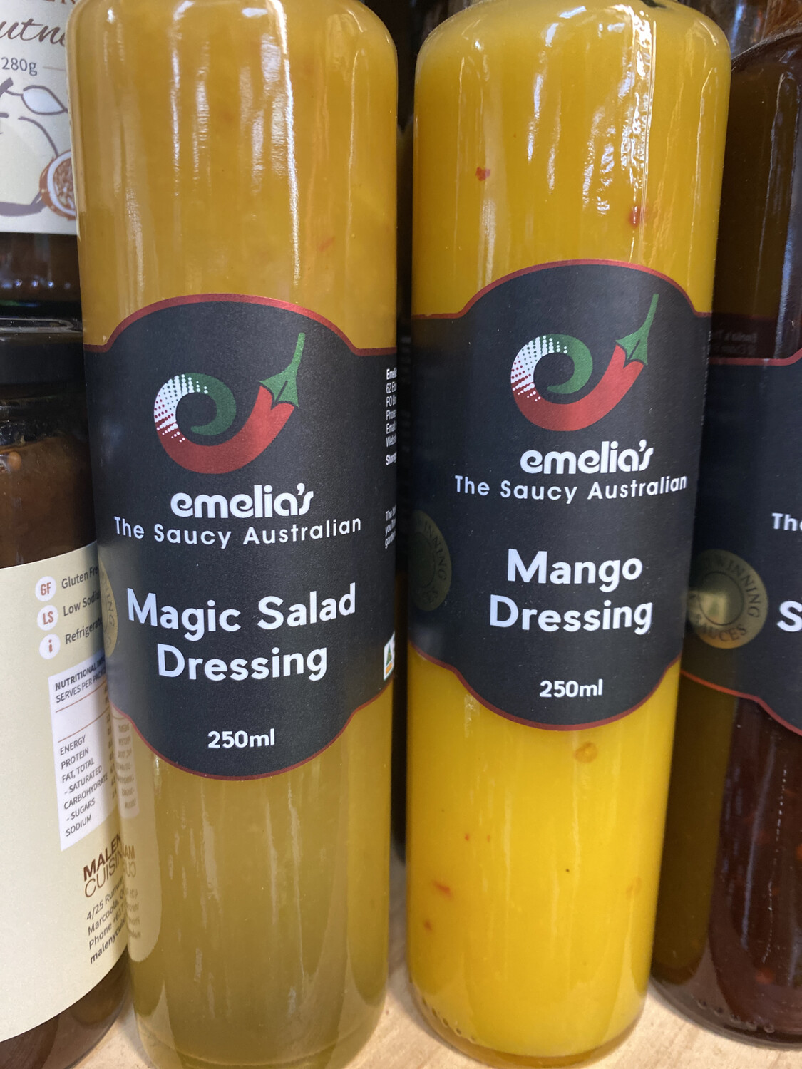 Emelia&#39;s Assorted Dressings 250ml