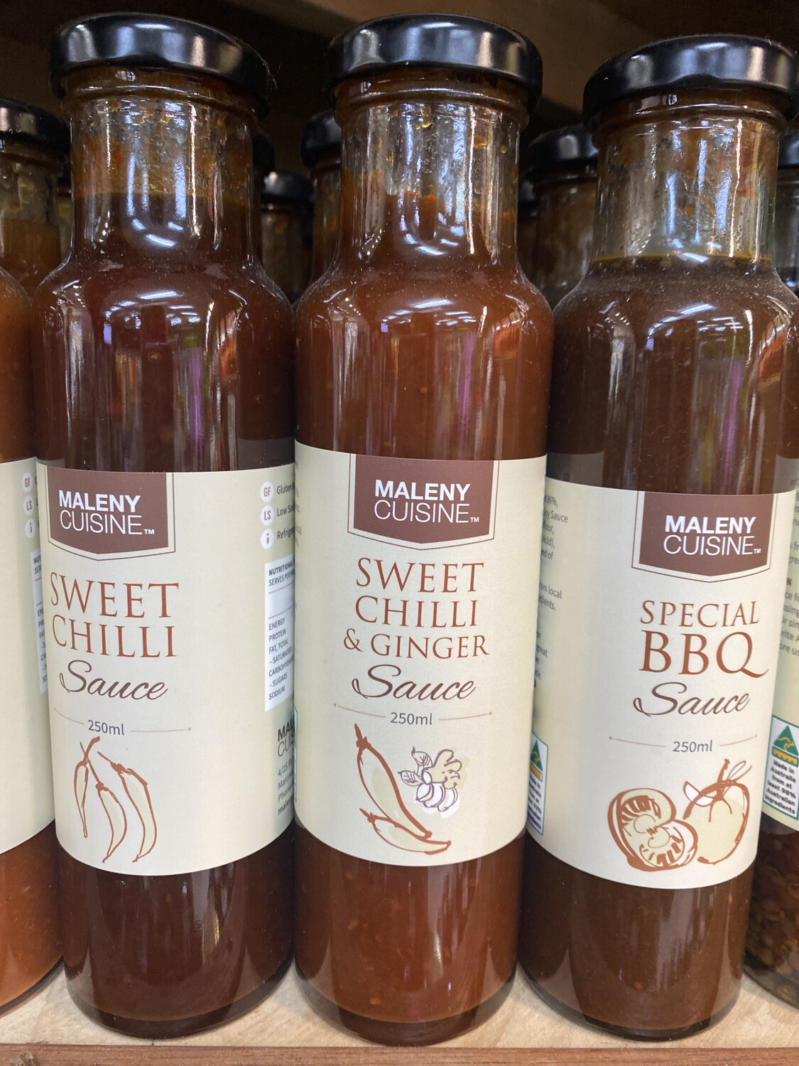 Maleny Cuisine Assorted Sauces 250ml
