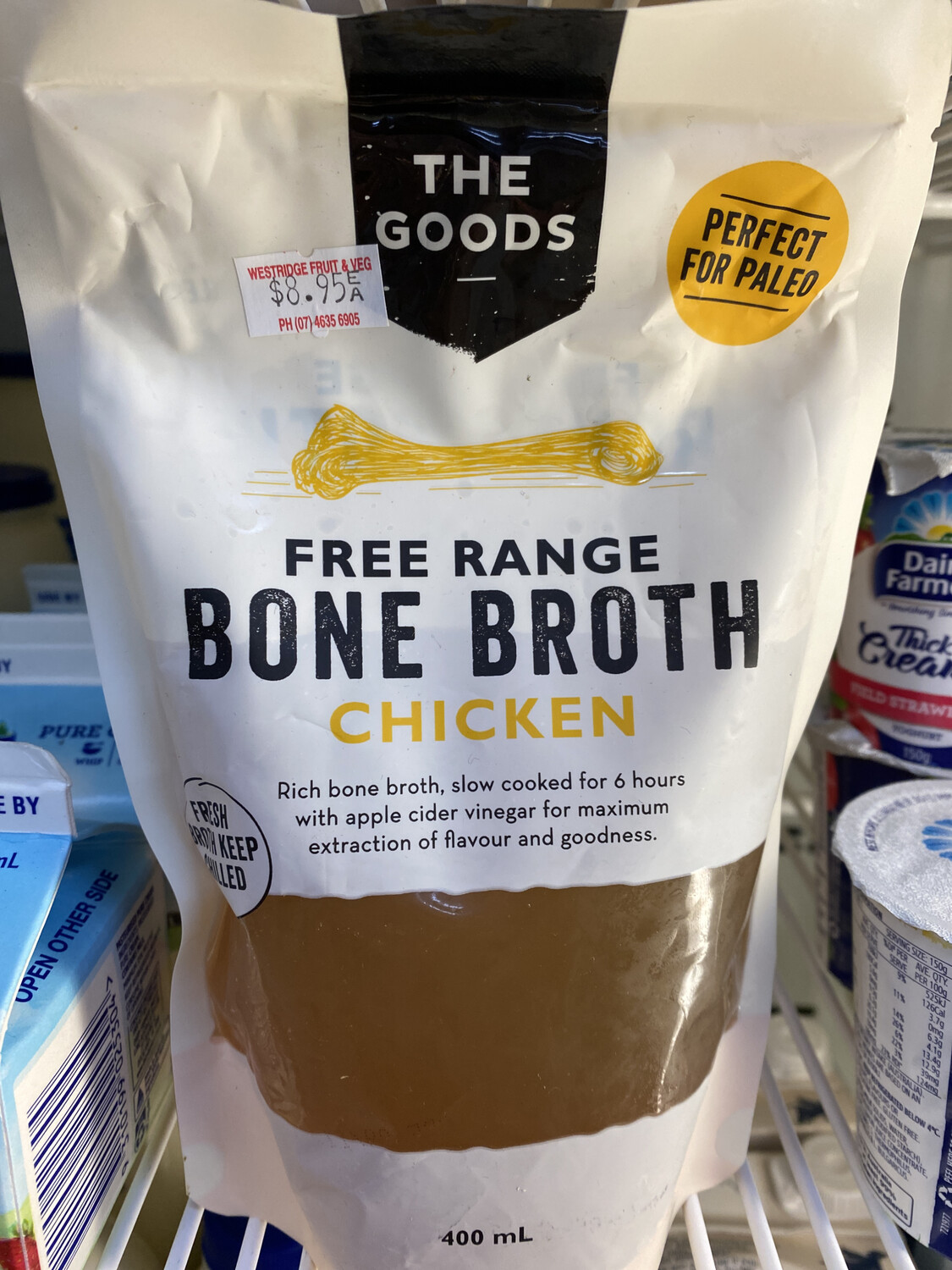 Free Range Chicken Bone Broth, 400ml