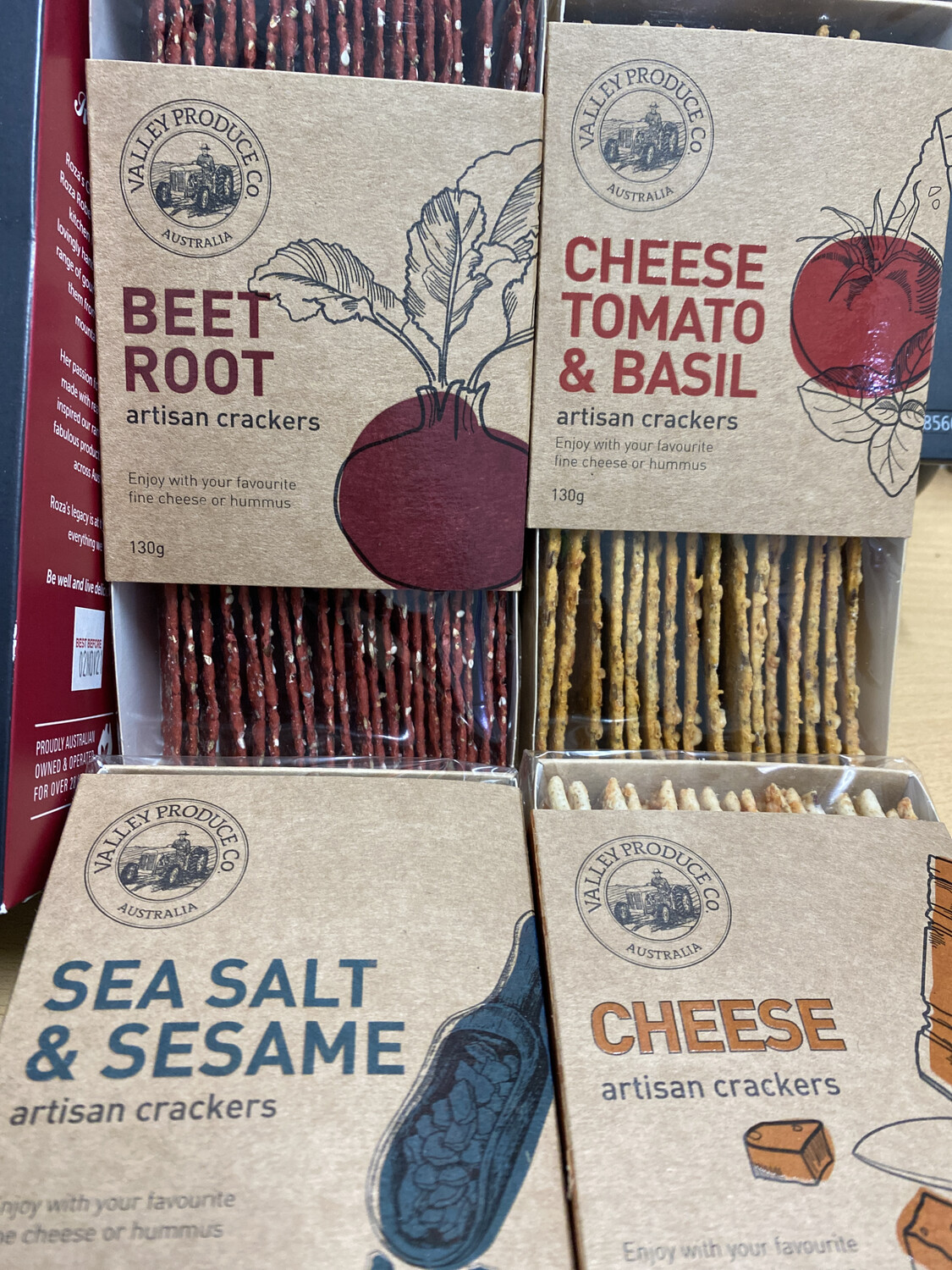 Valley Produce Co - Artisan Crackers, Assorted Flavours