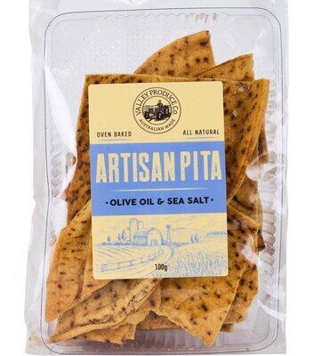 Artisan Pita, Olive Oil &amp; Sea Salt 100g