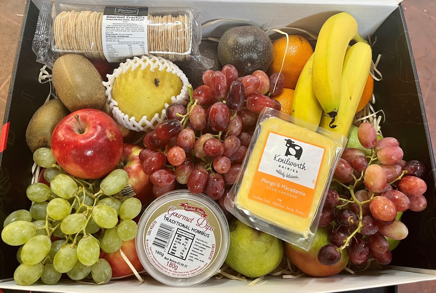 Gourmet Fruit, Cheese, Dip &amp; Cracker Hamper