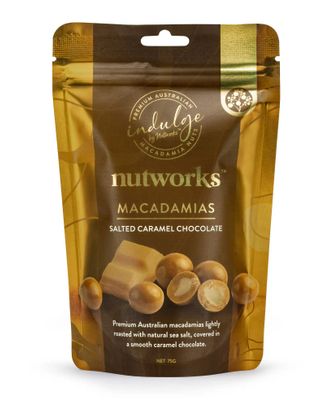 Nutworks Salted Caramel Choc Macadamias 75g