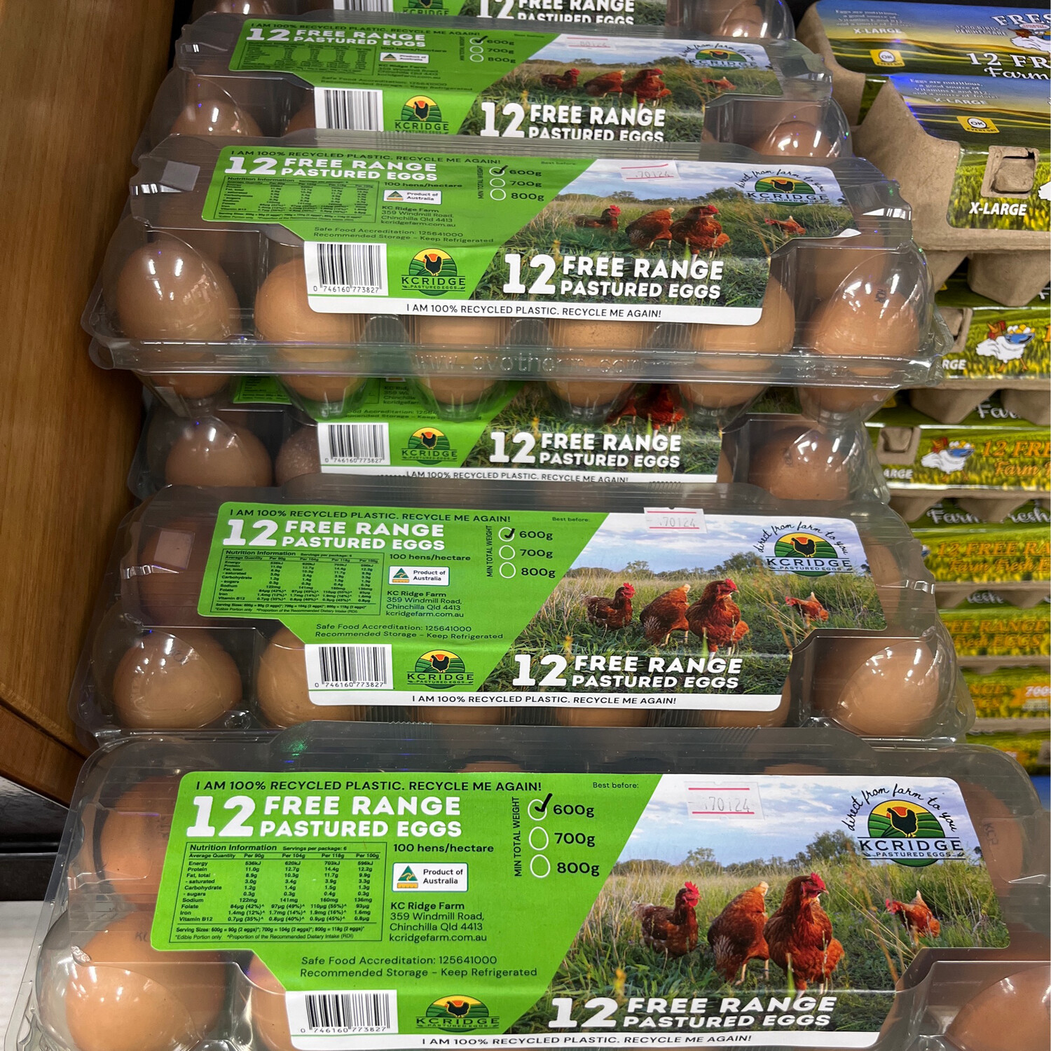 Guluguba Eggs, Pastured Free Range 800 Grams