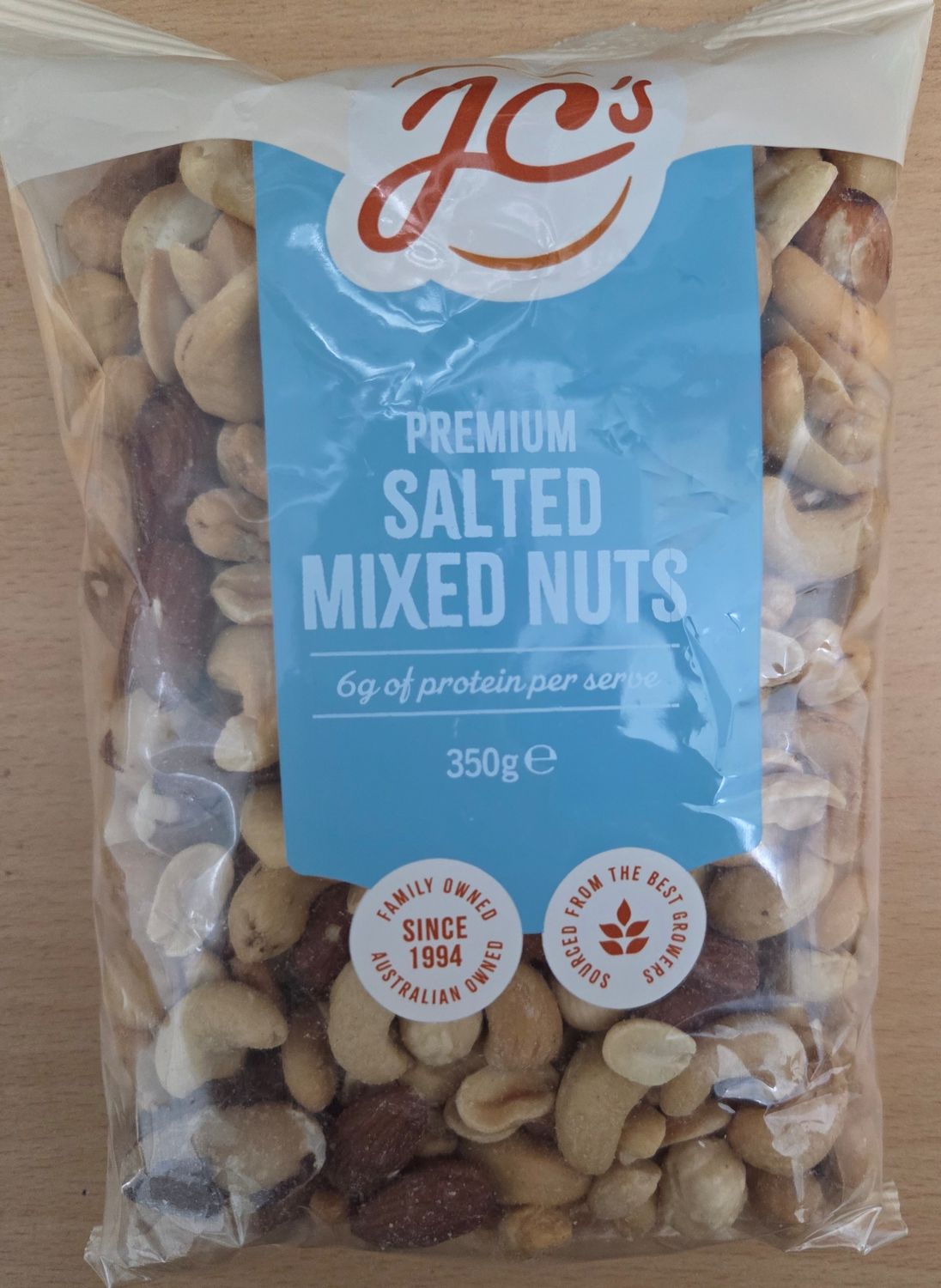 JC's Salted Mix Nuts 350gm