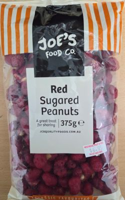 Joe's Food Red Sugared Peanuts 375gm