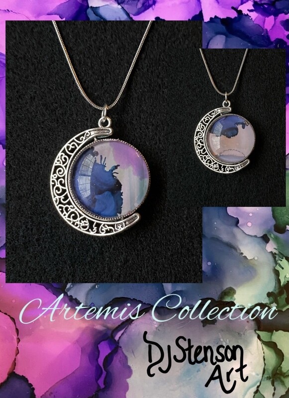 Artemis Collection Crescent Moon Pendant and Chain