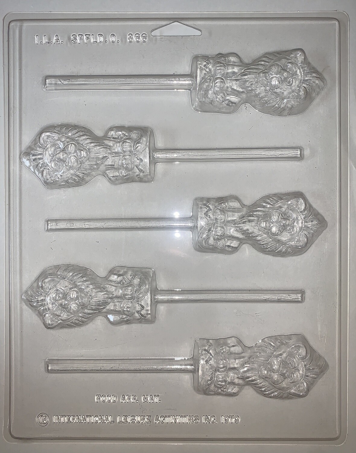 Circus Lion Sucker Chocolate Mold