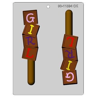 Girl Block Pretzel Rod