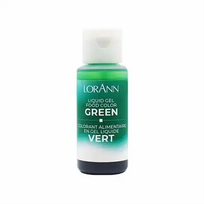 Green Lorann Liquid Gel Food Coloring