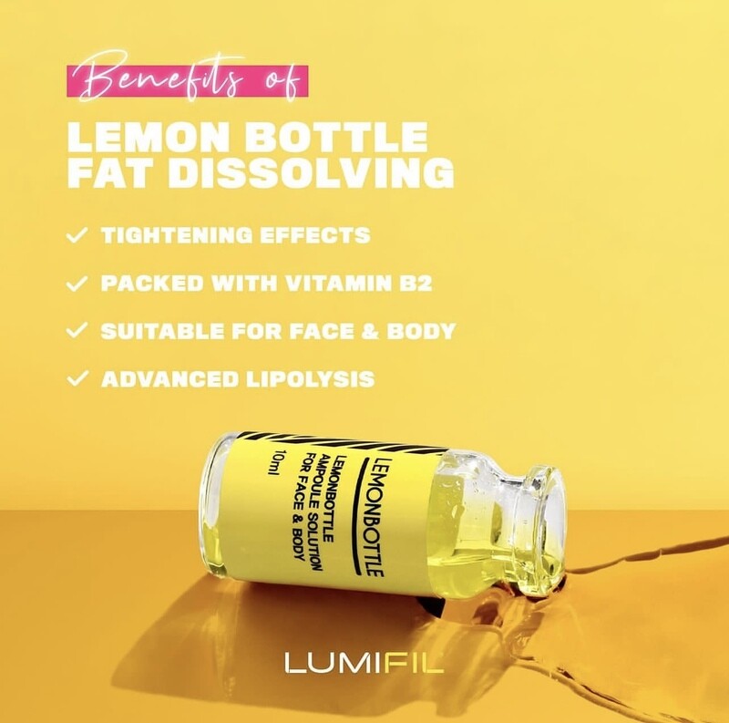 LEMON BOTTLE Ampoule Solution For Face and Body 5 vials x 10 ml