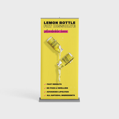 Lemon bottle banner 