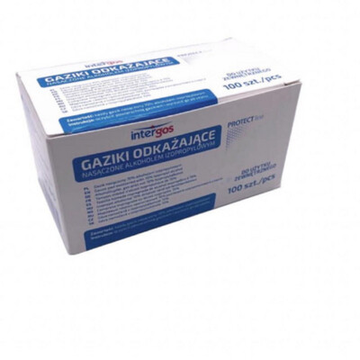 Gauze pad with alcohol 100 pcs