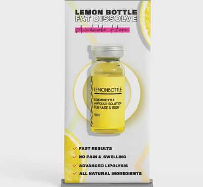 Lemon bottle banner 