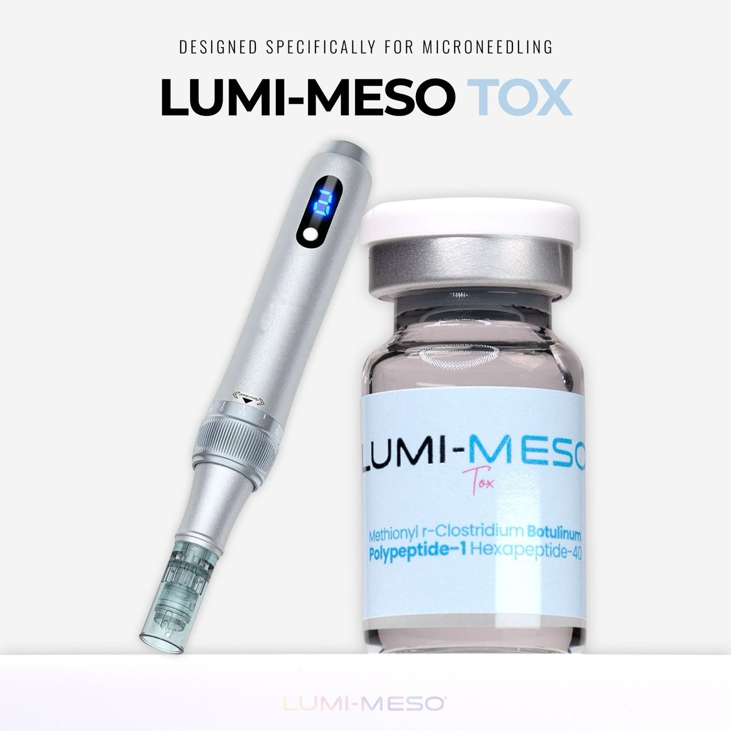 LUMI-MESO TOX Microneedling Serum (5 x 5ml vials) – 10 Treatments per pack