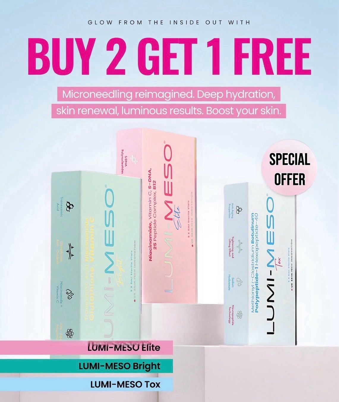 LUMI-MESO Mix and Match Bundle – 3 for 2