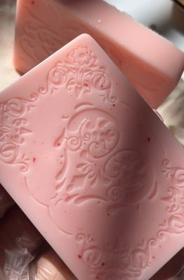 Raspberry cream bar soap