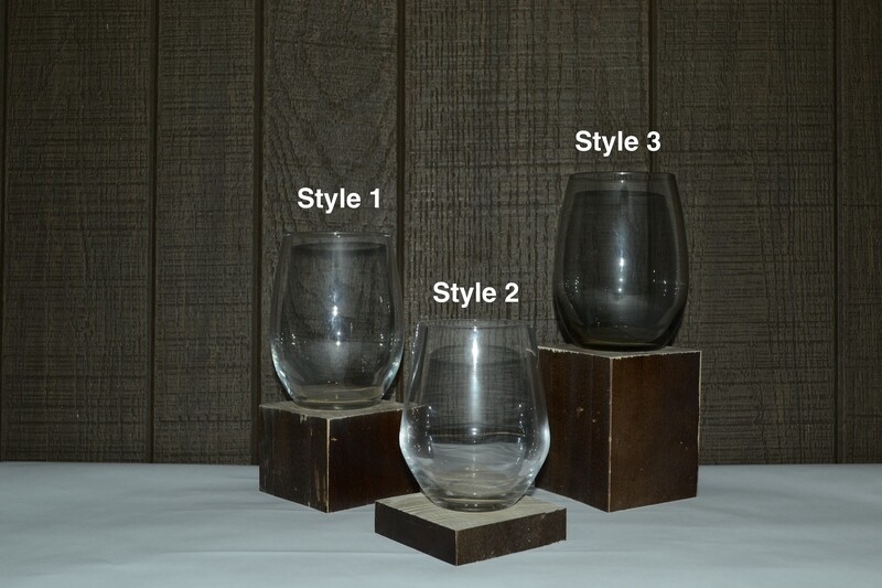 In Stock Custom Stemless Wine Glass