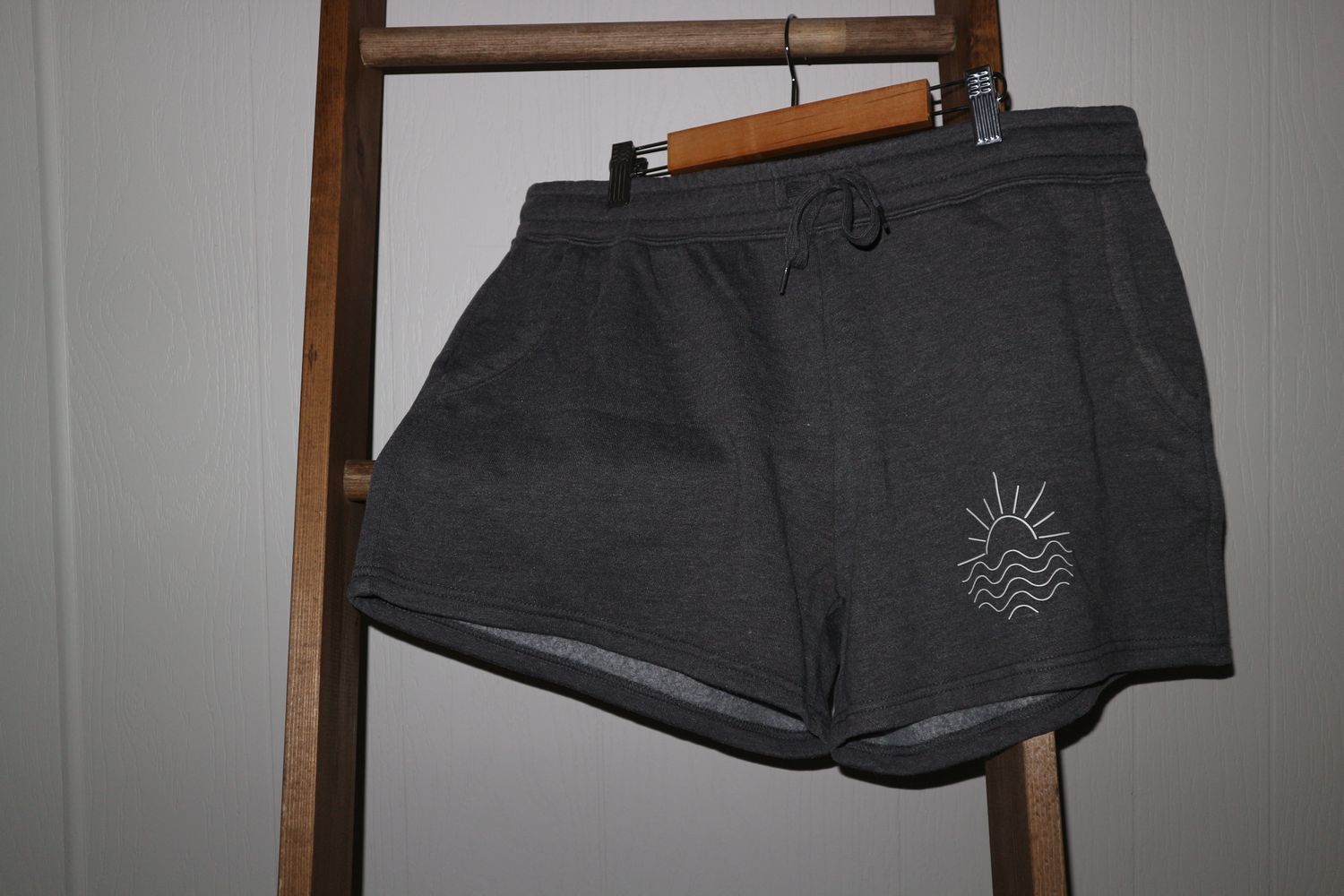 Beach Sunrise Ladies Sweat Shorts