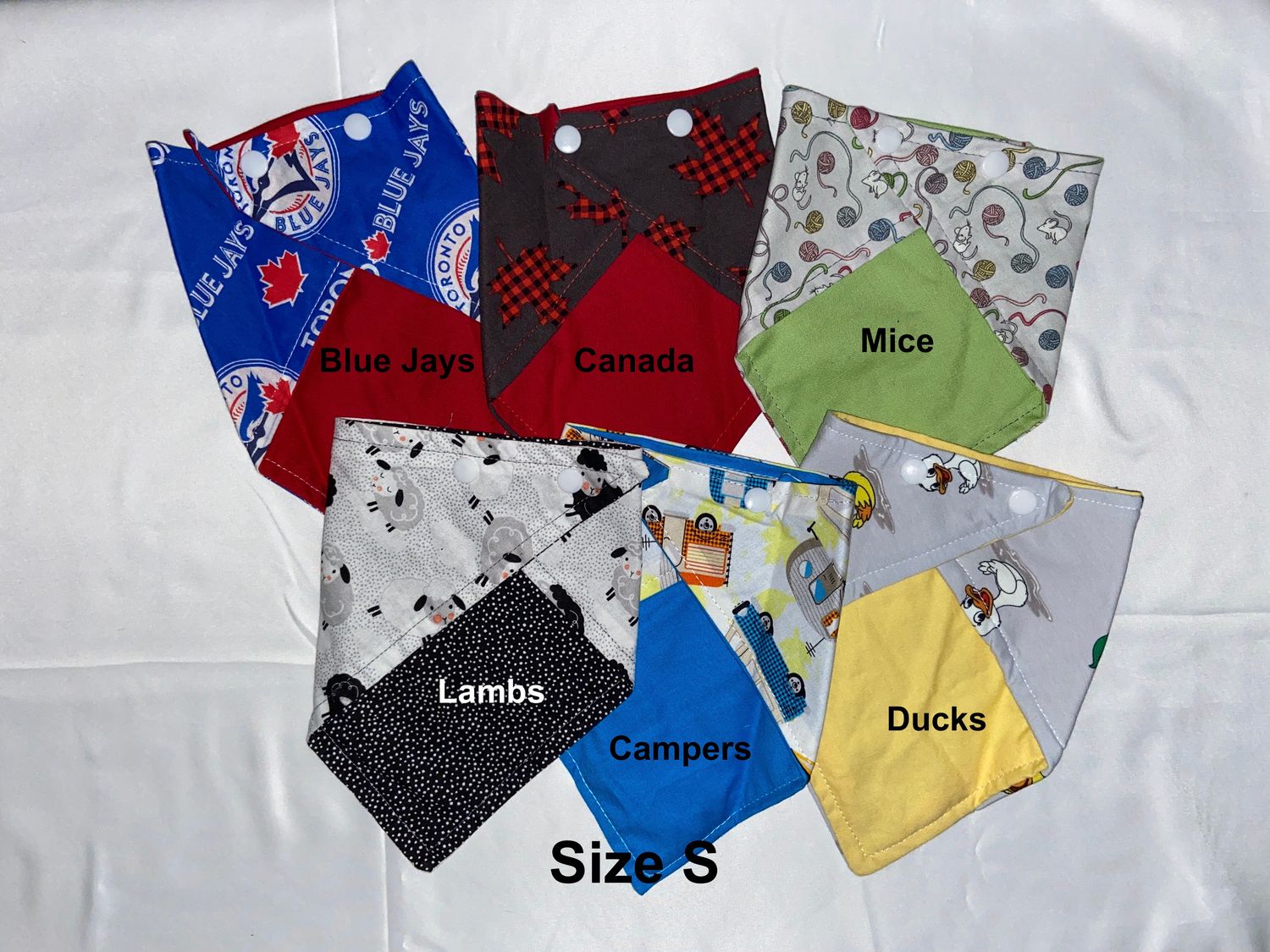 Pet Bandanas (Size S)