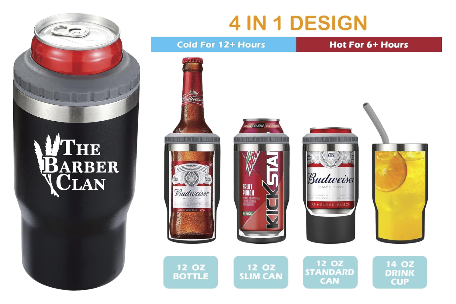 Barber Clan 4 in 1 Can Cooler
