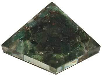 25-30mm Orgone Green Aventurine Pyramid