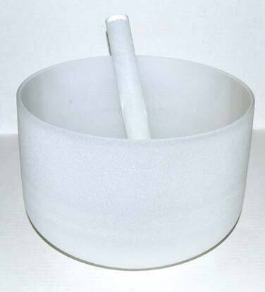 8&quot; Off White Crystal Singing Bowl