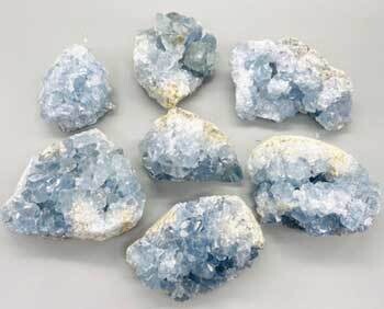 ~11# Flat Of Celestite 1.5-5&quot;