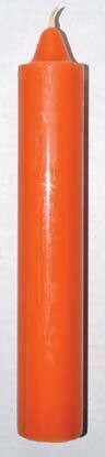 9&quot; Orange Pillar Candle