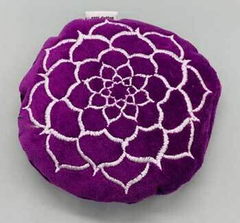 4 1/2&quot; Purple Velvet Lotus Cushion