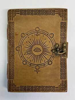 5&quot; X 7&quot; Moon Phase Embossed Leather W/ Latch
