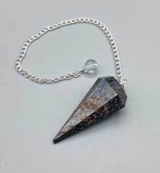 6-sided Hematite Pendulum
