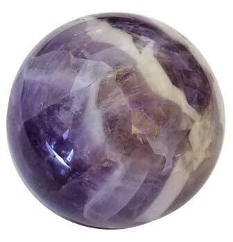 40mm Amethyst, Chevron Sphere