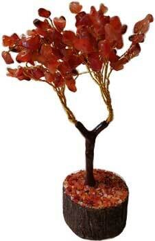Carnelian &amp; Om Gemstone Tree - New Design**