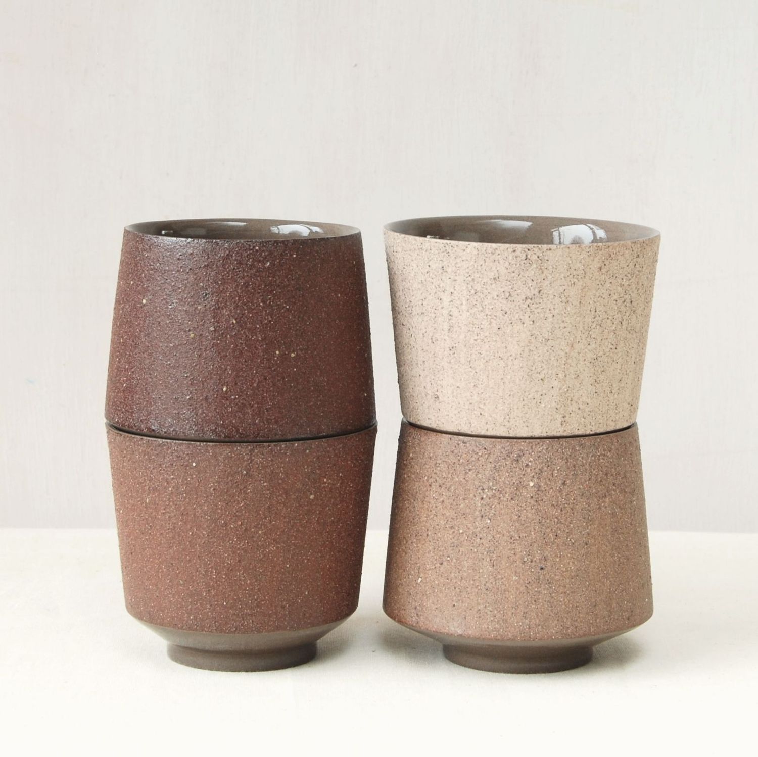 4 Tea Cups | 200 ml | Clay Collection | set 18 4 Tea Cups | 200 ml | Clay Collection | set 18