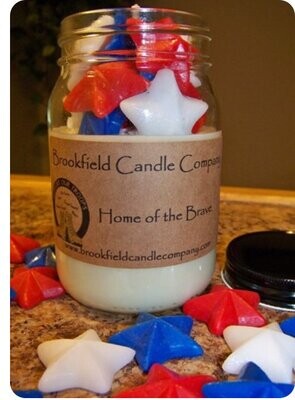 HOME OF THE BRAVE 3D STAR CANDLE