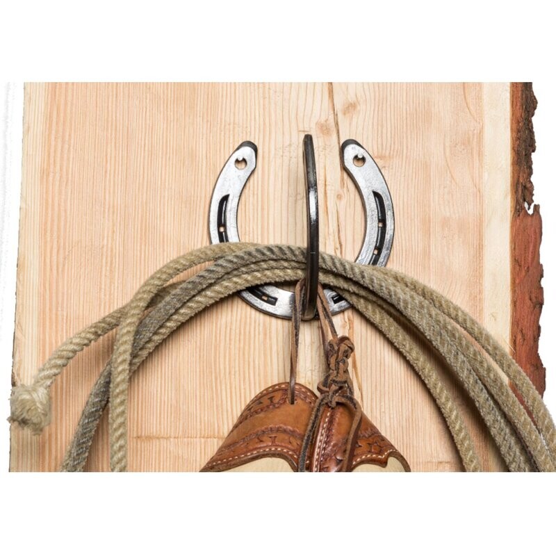 Horseshoe wall hook