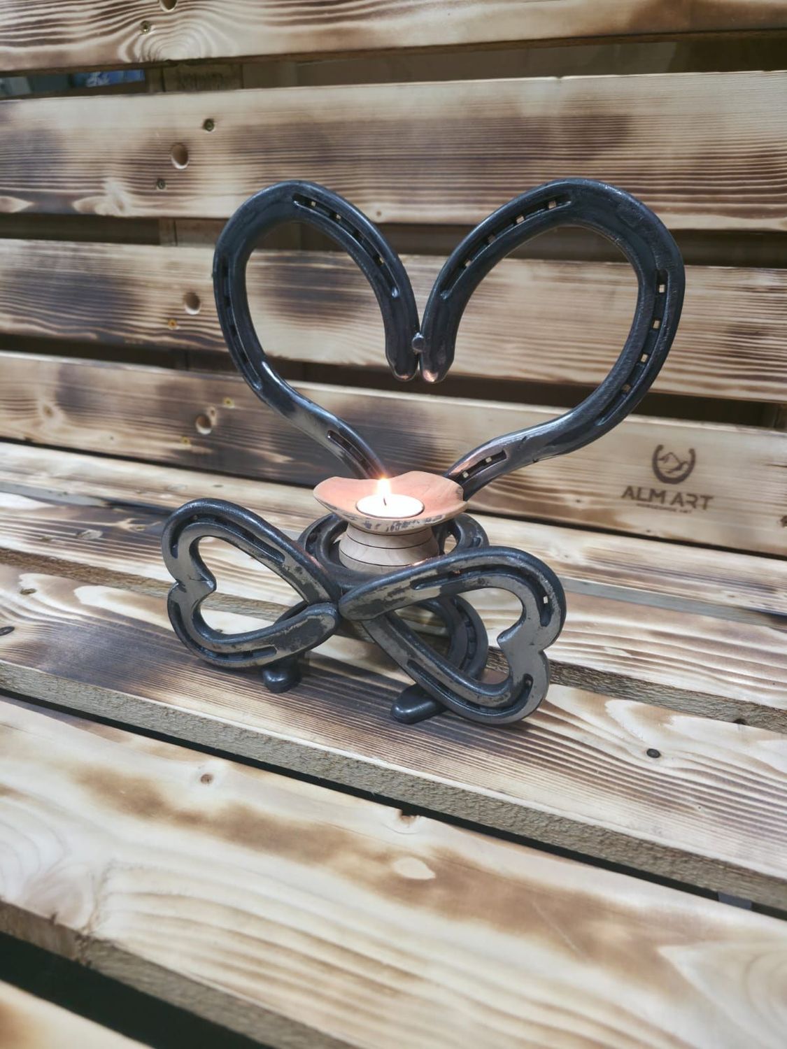 Herz Teelichständer