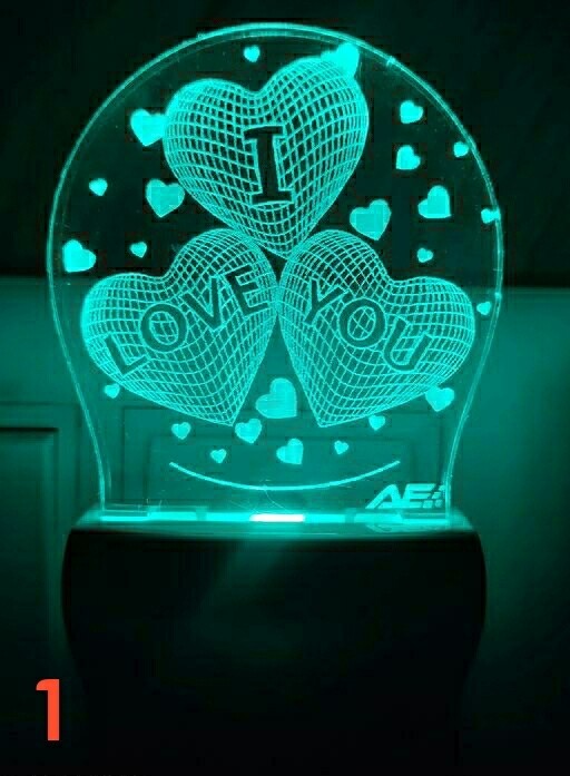 Romantic 3d Night Light Acrylic Lover