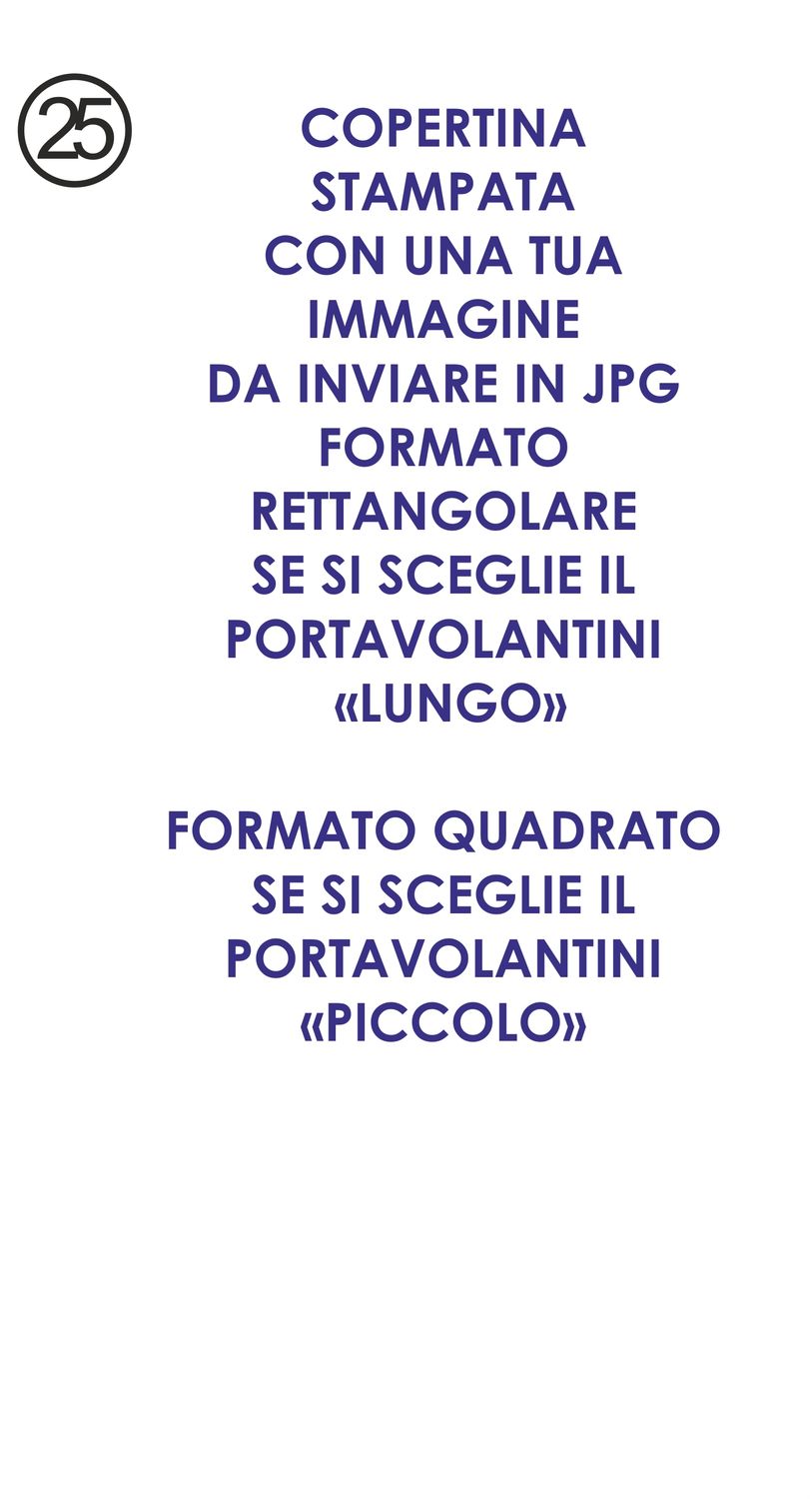 PORTAVOLANTINI CON VOSTRA IMMAGINE JPG