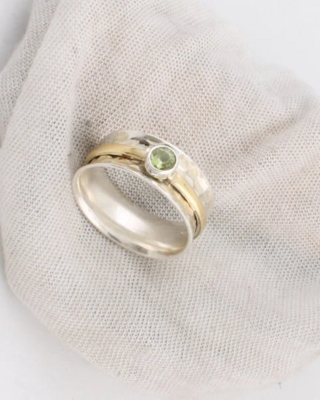 Spinner Ring, Silver Jewellery,Meditation Ring, Spinning Ring,Thumb Ring, Two Tone Ring, 925 Sterling Silver Ring,Silver Handmade Jewellery
