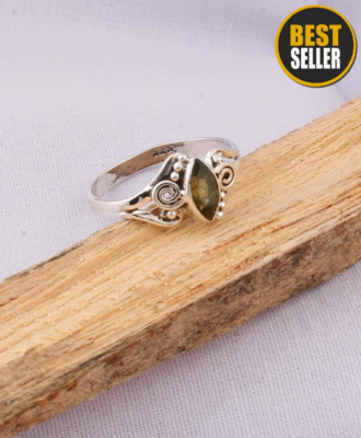Natural Peridot AAA+Quality Gemstone Ring 925-Sterling Solid Silver Ring,Girls Ring Finger Ring,Engagement Ring,Gift For Her