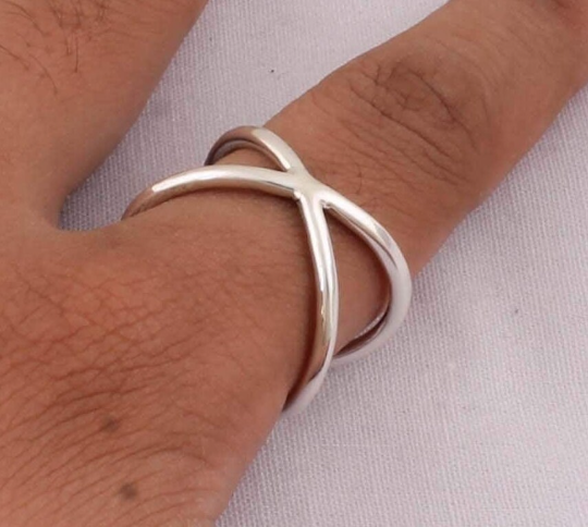 Solid 925 Sterling Silver Plain Band Ring For Women, Fancy Handmade Ring, Minimalist Plain Ring, Bridal Ring, Statement Ring, Gift For Her