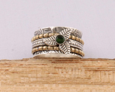 Peridot Gemstone Ring,Boho Ring 925-Sterling Silver Ring, Antique Silver Ring Small Stone Ring, Ring Finger Ring Gift Item Ring BOHO SILVER
