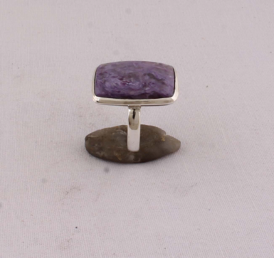 Amazing Beautiful Charoite Top Gemstone Ring 925-Sterling Silver Ring,Middle Finger Ring,Antique Silver Ring Engagement Ring Gift For Her