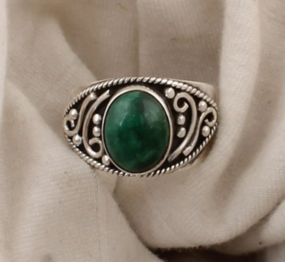 Beautiful Real Green Jade Gemstone Ring, Solid 925 Sterling Silver, Ring For Women, Oval AAA+Quality, Engagement, Unique, Antique, Mom Gifts