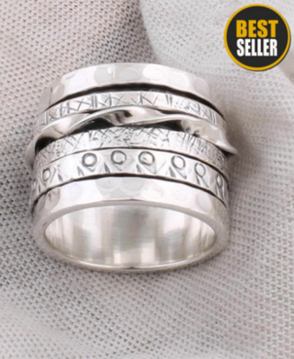 Artisan Ring, Spinner Ring, Anxiety Ring, Meditation Ring, Spinning Ring, Thumb Ring, Handmade Jewelry Gift ECWID TOP SELL